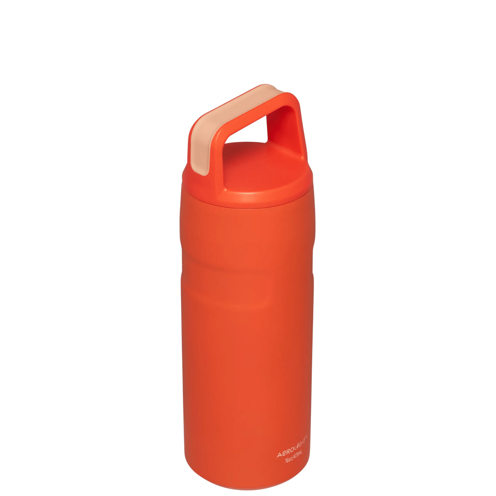 Stanley ICEFLOW™ BOTTLE WITH CAP AND CARRY+ LID | 16 OZ Tigerlily | 15726-HTQP