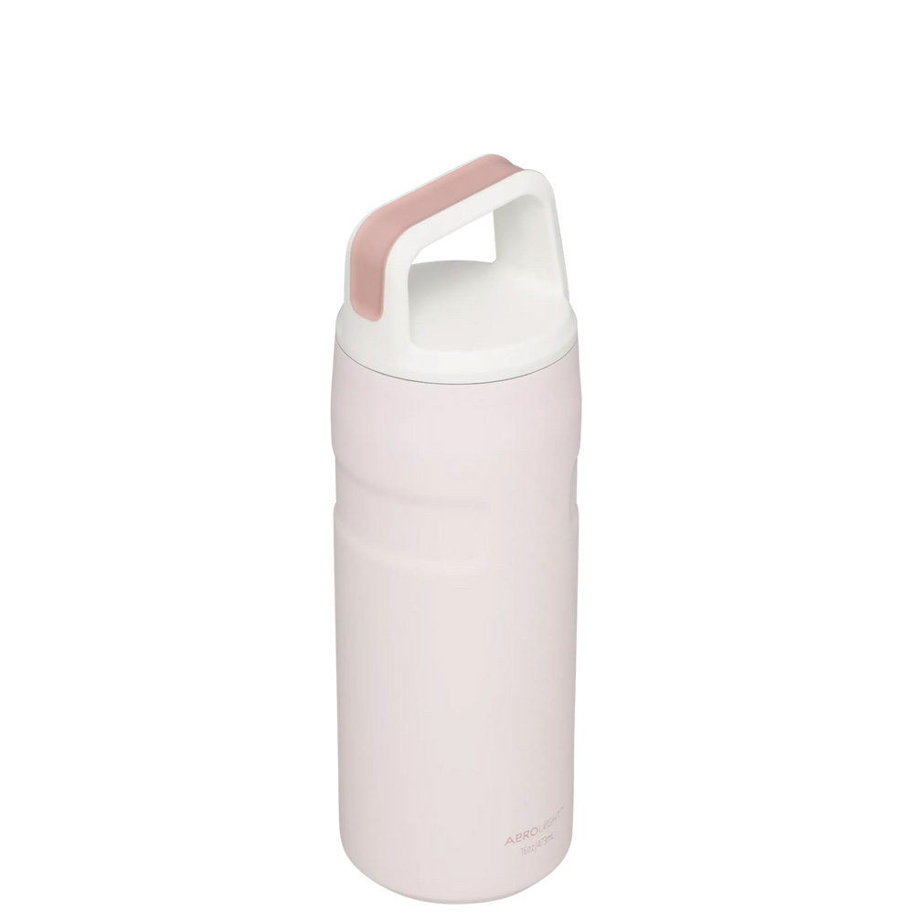 Stanley ICEFLOW™ BOTTLE WITH CAP AND CARRY+ LID | 16 OZ Rose Quartz Glimmer | 20685-BNGF