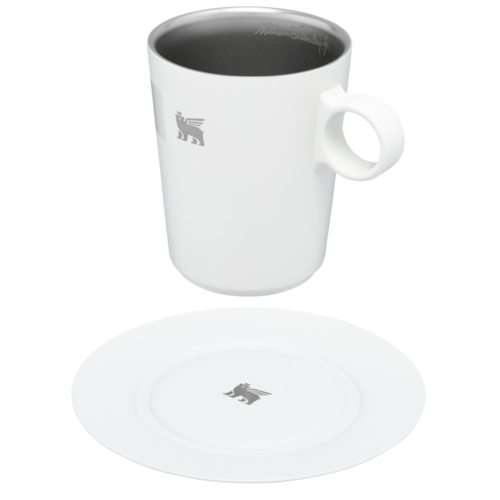 Stanley THE DAYBREAK CAFÉ LATTE CUP & STILLNESS SAUCER | 10.6 OZ Pale Stone | 75864-IBPD