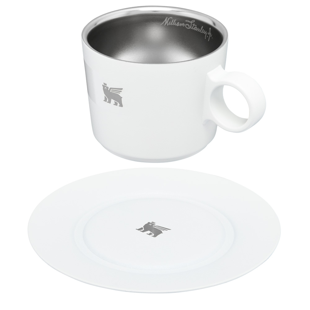 Stanley THE DAYBREAK CAPPUCCINO CUP & STILLNESS SAUCER | 6.5 OZ Pale Stone | 41825-UQJC