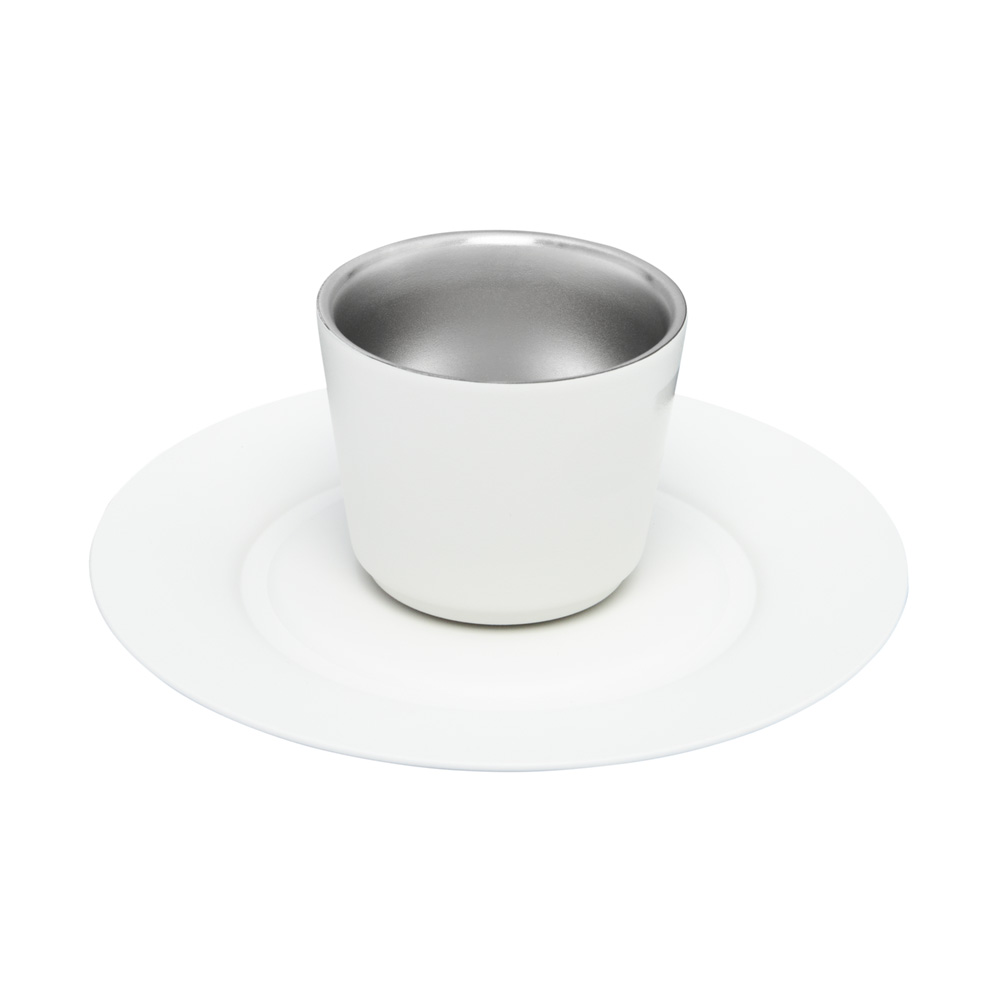 Stanley THE DAYBREAK DEMITASSE CUP & STILLNESS SAUCER | 2.2 OZ Pale Stone | 47895-GXWJ