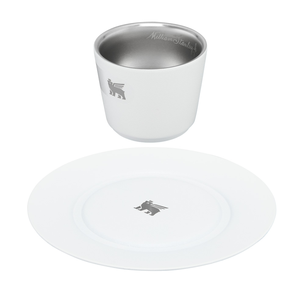 Stanley THE DAYBREAK DEMITASSE CUP & STILLNESS SAUCER | 2.2 OZ Pale Stone | 47895-GXWJ