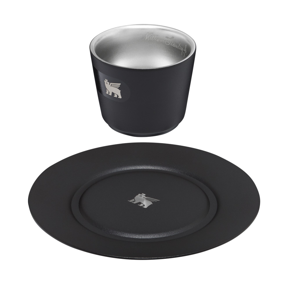 Stanley THE DAYBREAK DEMITASSE CUP & STILLNESS SAUCER | 2.2 OZ Foundry Black | 02586-OTXZ