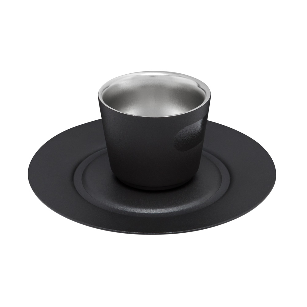 Stanley THE DAYBREAK DEMITASSE CUP & STILLNESS SAUCER | 2.2 OZ Foundry Black | 02586-OTXZ