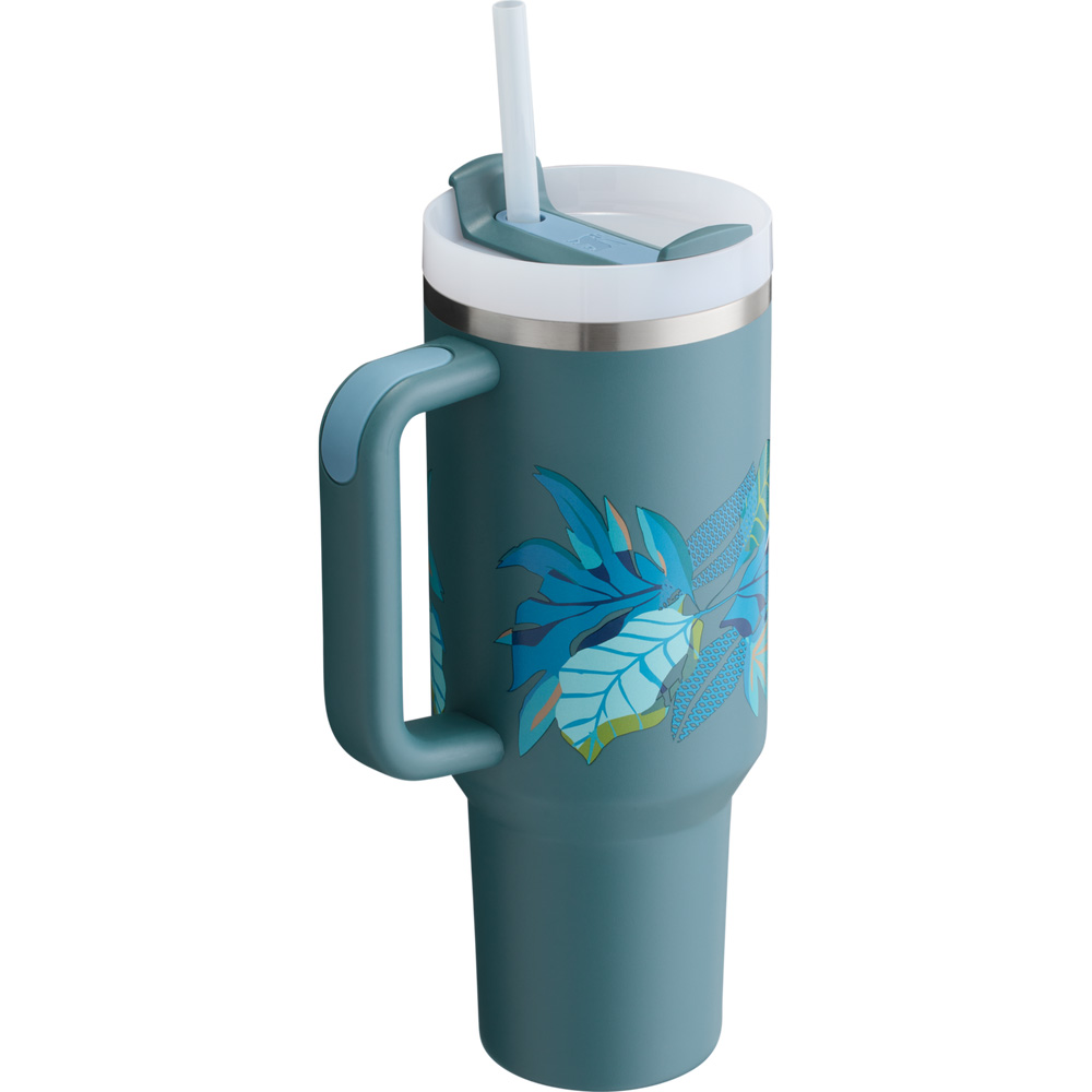 Stanley THE MOTHER’S DAY QUENCHER H2.0 FLOWSTATE™ TUMBLER | 40 OZ Blue Spruce Tropic | 97624-DRFA