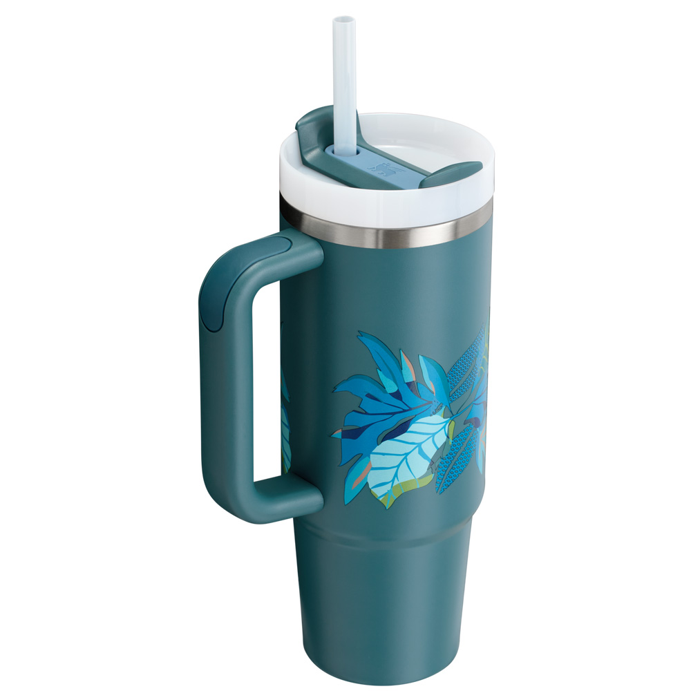 Stanley THE MOTHER’S DAY QUENCHER H2.0 FLOWSTATE™ TUMBLER | 30 OZ Blue Spruce Tropic | 69781-ZFJK