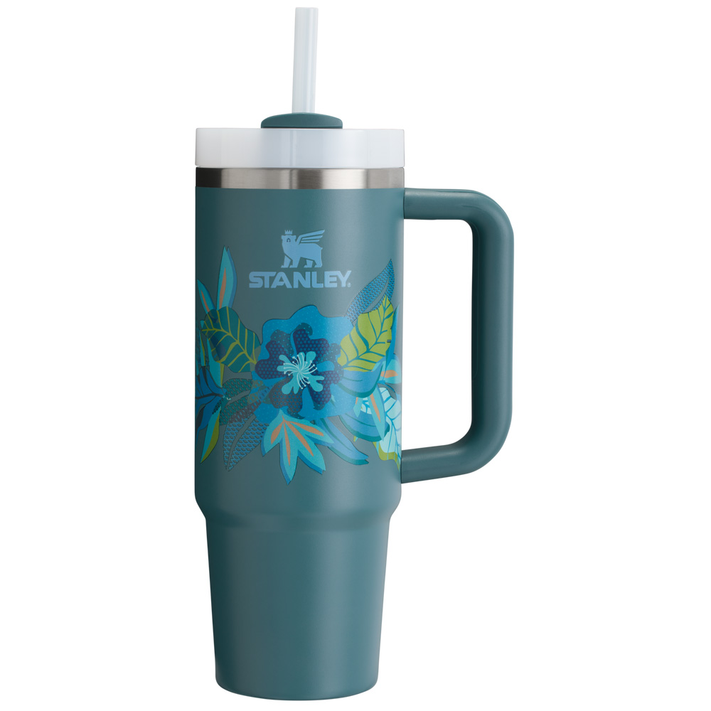 Stanley THE MOTHER’S DAY QUENCHER H2.0 FLOWSTATE™ TUMBLER | 30 OZ Blue Spruce Tropic | 69781-ZFJK