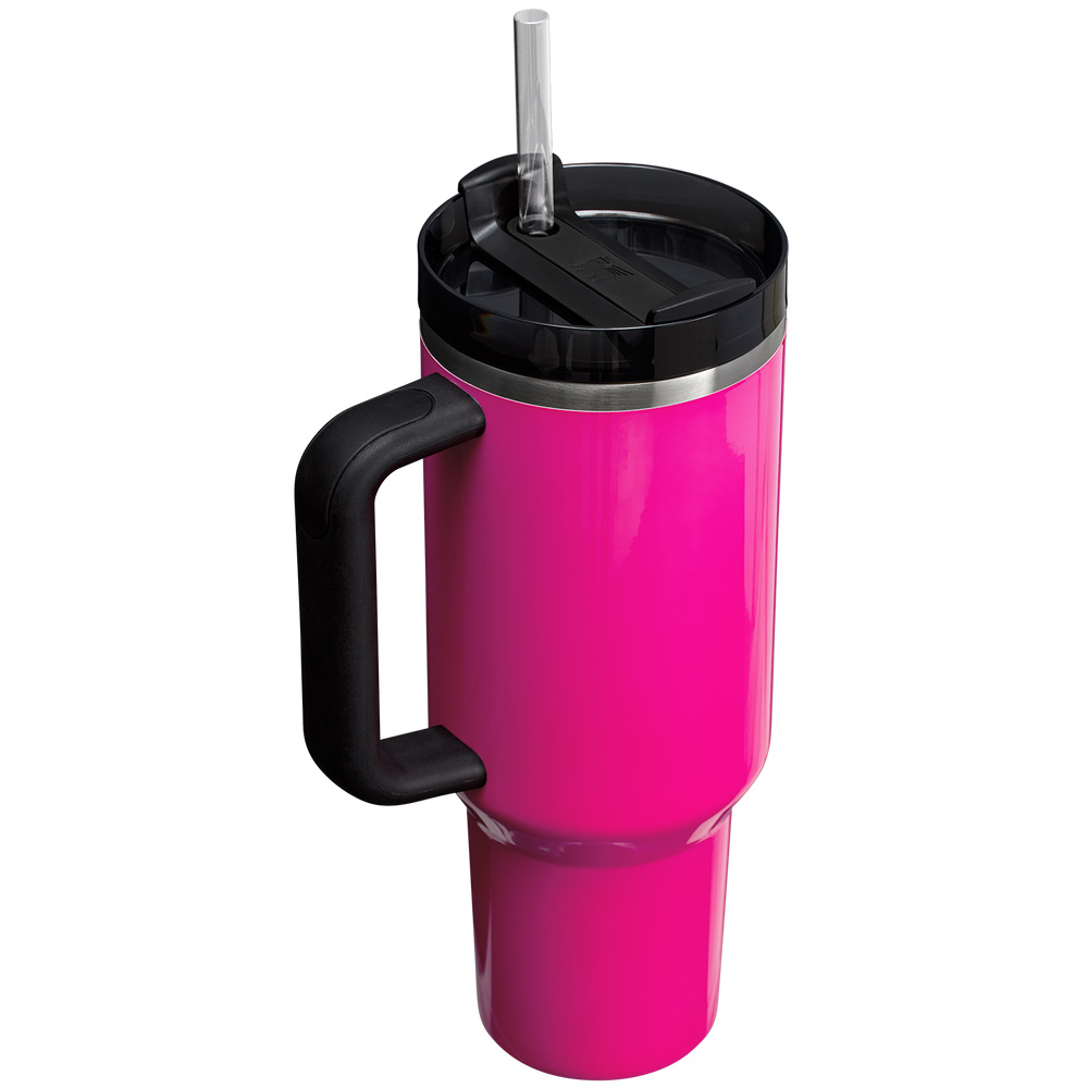 Stanley THE NEON QUENCHER H2.0 FLOWSTATE™ TUMBLER | 40 OZ Electric Pink | 53814-GHAC