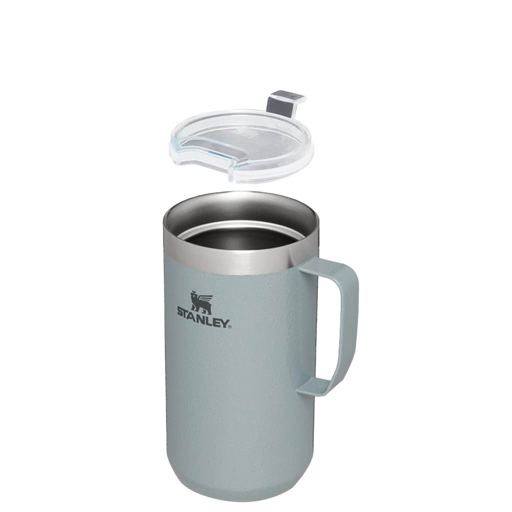 Stanley THE STAY-HOT CAMP MUG | 24 OZ Hammertone Silver | 02385-ZUCW