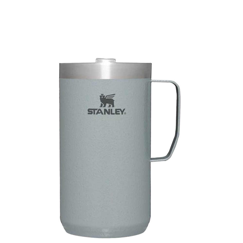 Stanley THE STAY-HOT CAMP MUG | 24 OZ Hammertone Silver | 02385-ZUCW