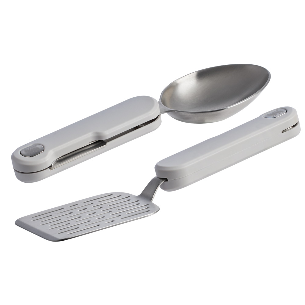 Stanley THE WILDFARE PRO FOLD & GO UTENSIL SET | 2-PIECE SET Pale Pebble | 62014-QGPW