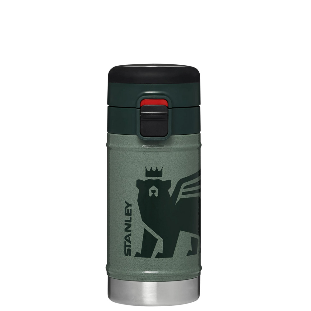 Stanley THE WILD IMAGINATION FLOWSTEADY™ BEAR CUB BOTTLE | 12 OZ Hammertone Green Cub | 56702-GCTN