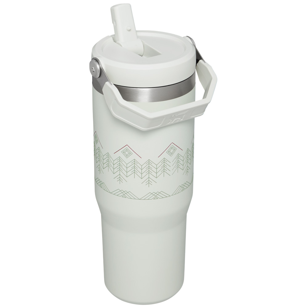 Stanley WINTERSCAPE ICEFLOW™ FLIP STRAW TUMBLER | 30 OZ Pale Stone Winterscape | 03658-DJZT