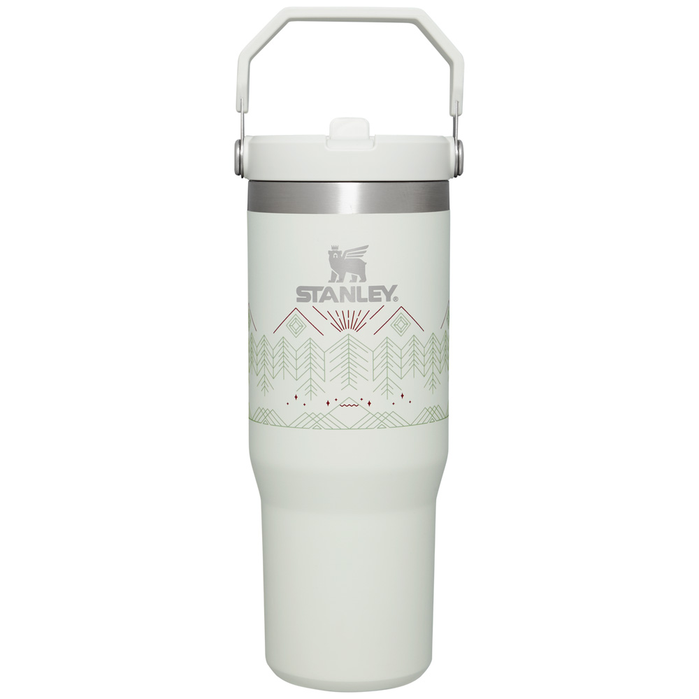 Stanley WINTERSCAPE ICEFLOW™ FLIP STRAW TUMBLER | 30 OZ Pale Stone Winterscape | 03658-DJZT