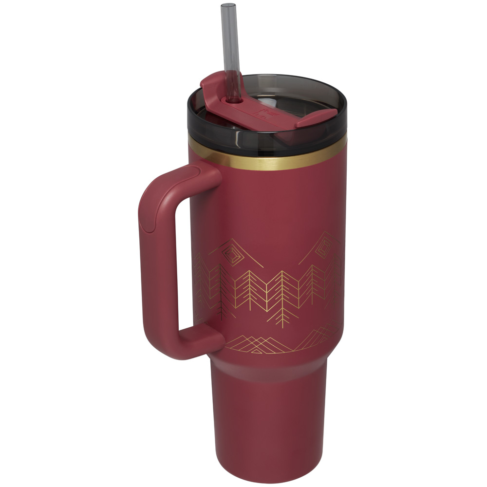 Stanley WINTERSCAPE QUENCHER H2.0 FLOWSTATE™ TUMBLER | 40 OZ Cranberry Winterscape | 08653-UIKM